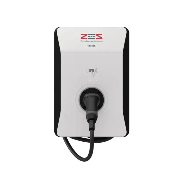 ZES EVC04 22 kW 5 m. Kablolu Kare Kasa Elektrikli Araç Şarj İstasyonu