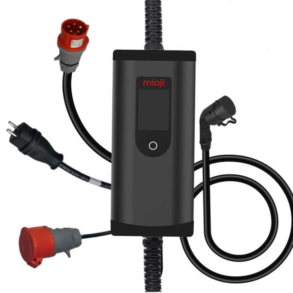 Mioji Mio FC22 22KW 16/32A 2.4 LCD Ekran IP65 Suya Dayanıklı Taşınabilir Elektrikli Araç Şarj Cihazı (Dönüştürücü Fiş Hediyeli) - Görsel 2